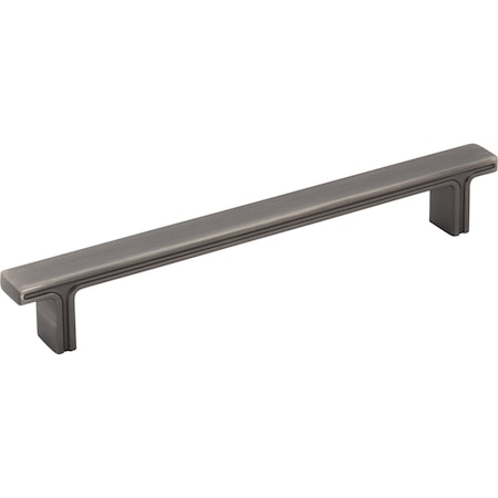 Jeffrey Alexander 160 mm Center-to-Center Brushed Pewter Square Anwick Cabinet Pull 867-160BNBDL